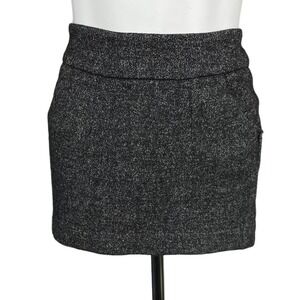 MAISON SCOTCH Wool Blend Skirt Sz 2 Dark Gray